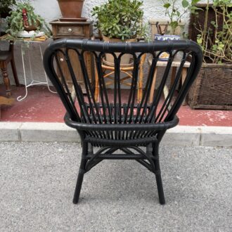 Sillon de ratan negro STORSELE de IKEA2