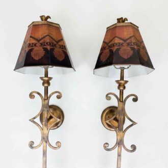 Pair of vintage metal sconces Pedro José Villalba