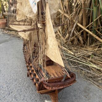 Maqueta de barco de madera Le Superbe – Navío de guerra francés de tres mástiles 9 img 4229 scaled