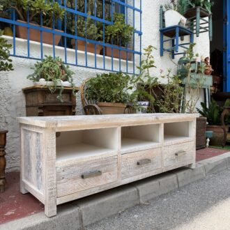 Pickled White Mango Wood TV Cabinet 11 img 4323 scaled