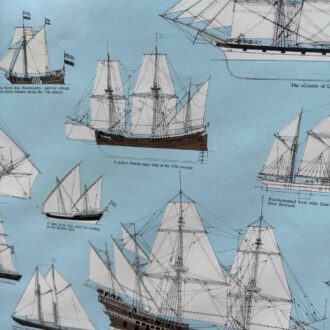Cuadro náutico vintage de barcos de vela históricos 7 img 4372 scaled