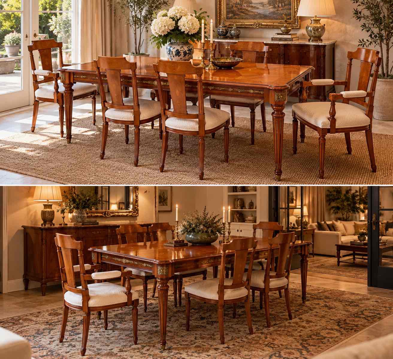 Mesa de comedor MARCONI Arte Italy con 6 sillas 3 Mesa de comedor MARCONI Arte Italy con 6 sillas - Imagen 3