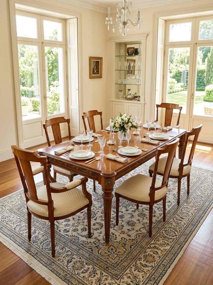 Mesa de comedor MARCONI Arte Italy con 6 sillas 7 Mesa de comedor MARCONI Arte Italy con 6 sillas - Imagen 7
